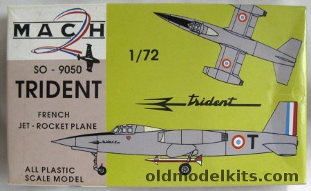 Mach 2 1/72 SO-9050 Trident French Jet-Rocket Aircraft plastic model kit